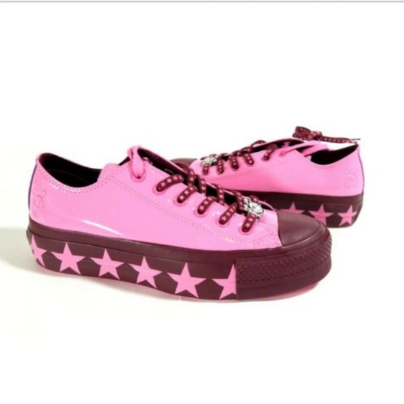 Converse CTAS Platform OX Miley Cyrus Pink Magenta - Picture 7 of 7